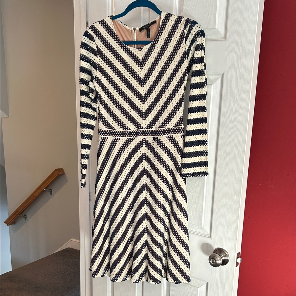 Striped Black and White Dress